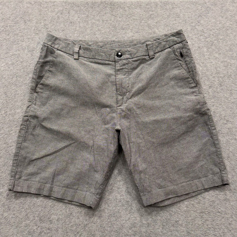 Lululemon Shorts Mens 32 Grey Commission‎ Qwick Oxford 9"